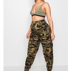 Boohoo plus size camo skinny jeans
